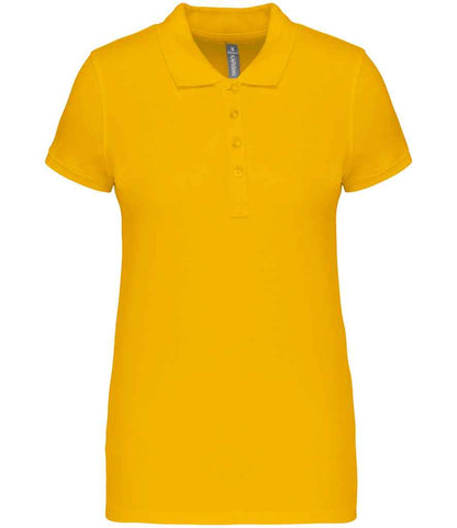 Kariban Kariban Ladies Short Sleeve Piqué Polo Shirt Yellow