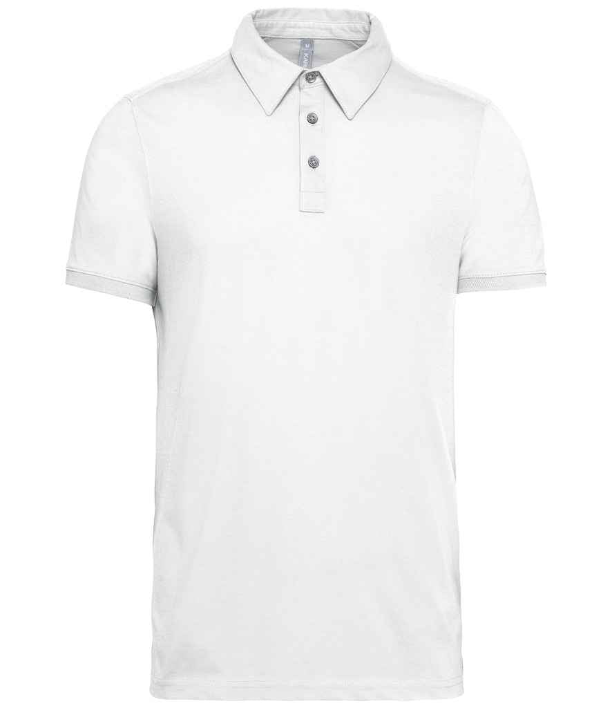 Kariban Kariban Jersey Polo Shirt White