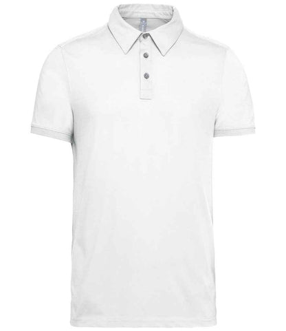 Kariban Kariban Jersey Polo Shirt White
