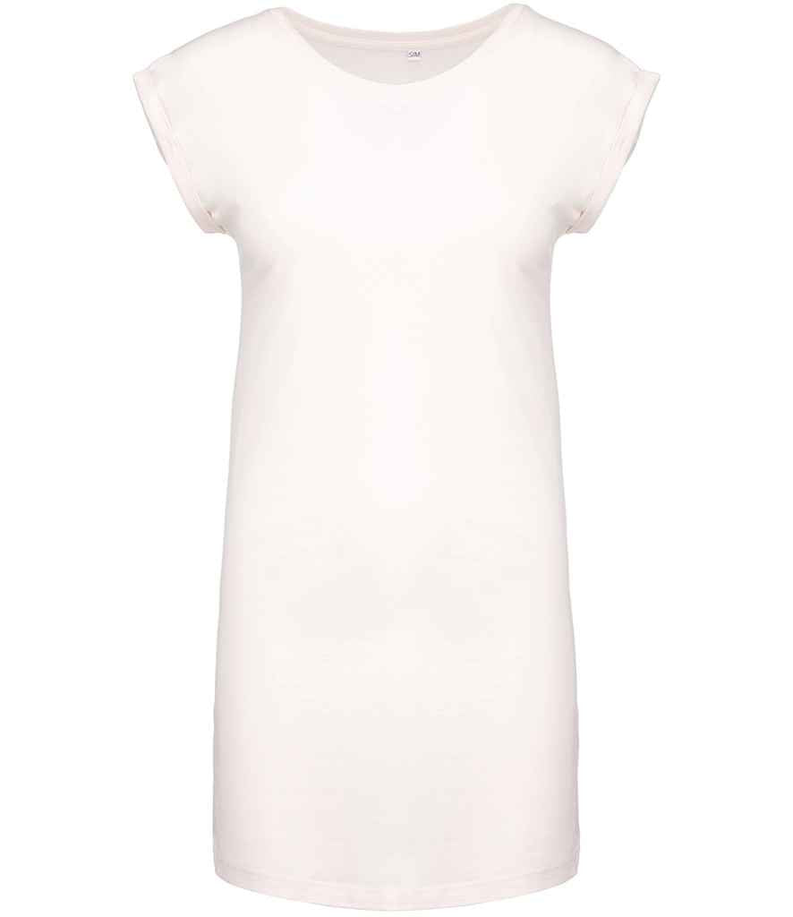 Kariban Ladies T-Shirt Dress in Off White