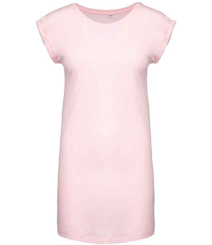 Kariban Ladies T-Shirt Dress in Pale Pink