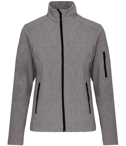 Kariban Kariban Ladies Soft Shell Jacket Marl Grey