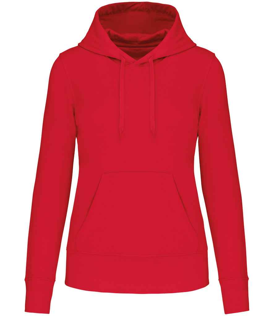 Kariban Kariban Ladies Hooded Sweatshirt Red