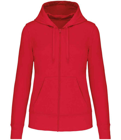Kariban Kariban Ladies Full Zip Hoodie Red