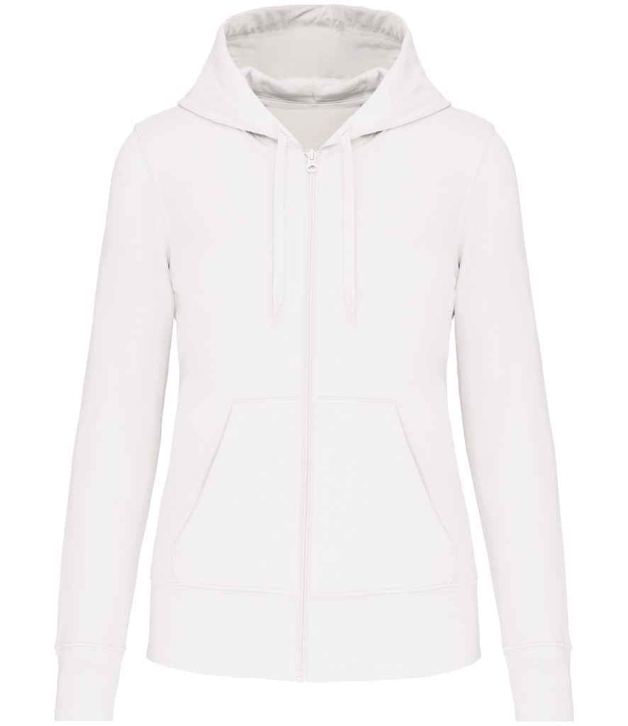 Kariban Kariban Ladies Full Zip Hoodie White