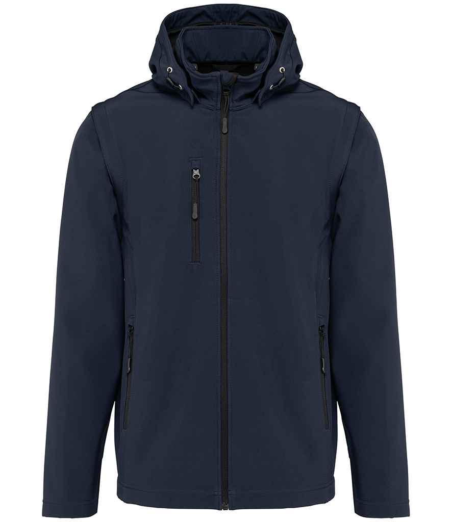 Kariban Kariban Unisex Three Layer Hooded Soft Shell Jacket Navy