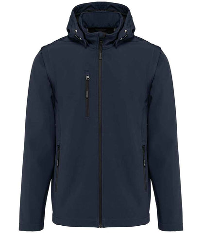 Kariban Kariban Unisex Three Layer Hooded Soft Shell Jacket Navy