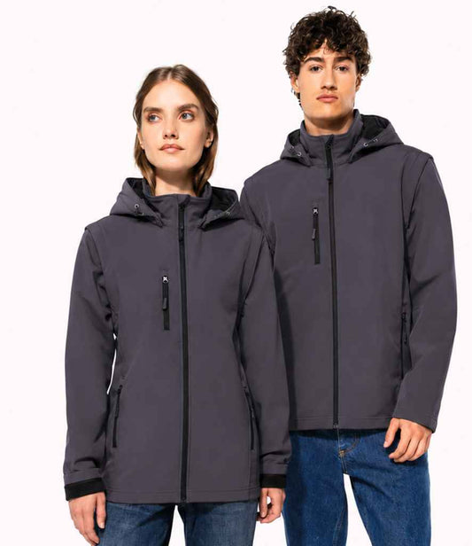 Kariban Unisex Three Layer Hooded Soft Shell Jacket