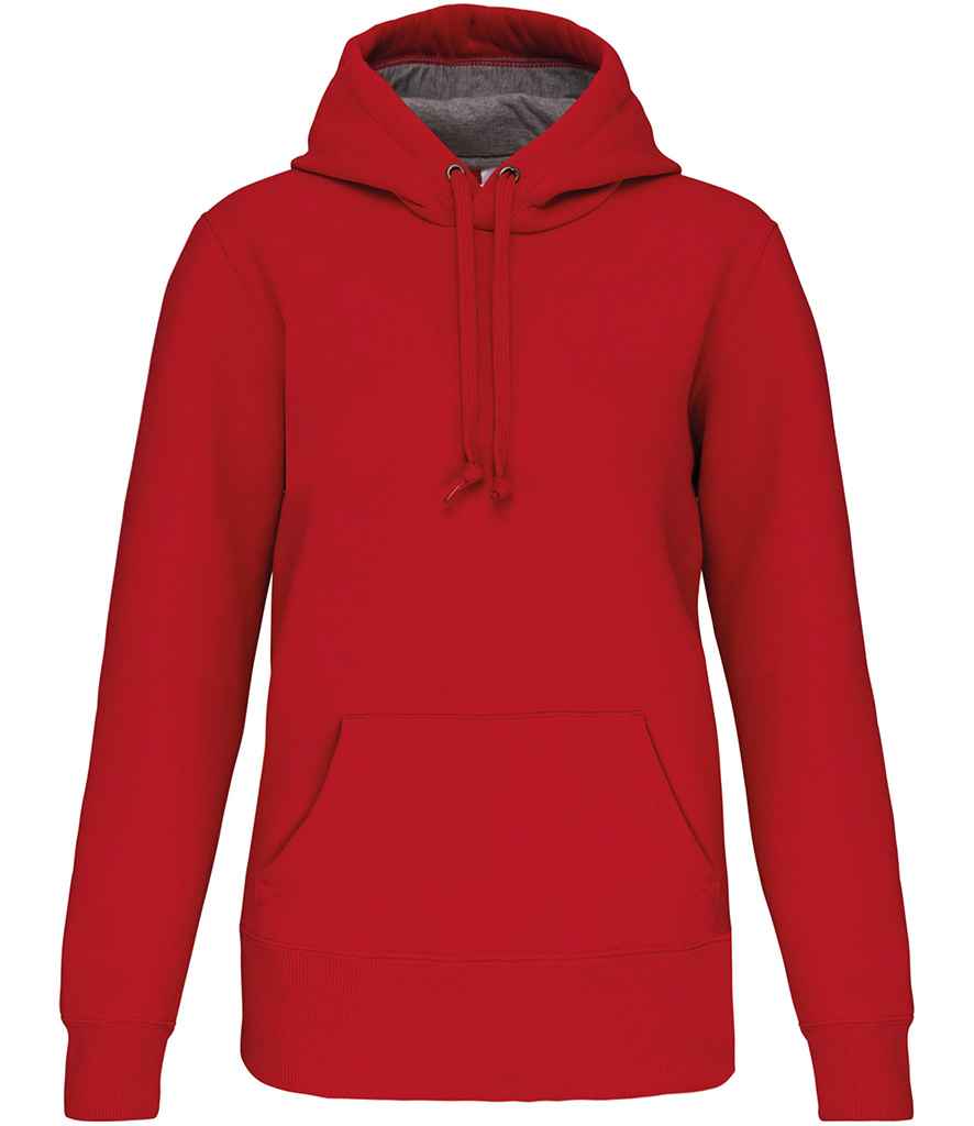 Kariban Kariban Heavy Contrast Hoodie Red