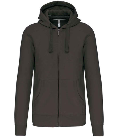 Kariban Kariban Full Zip Hooded Sweatshirt Dark Grey