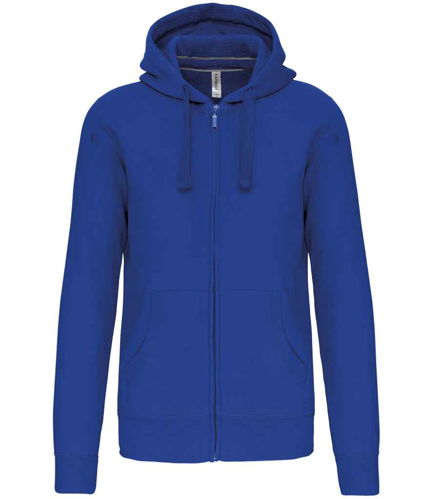 Kariban Kariban Full Zip Hooded Sweatshirt Light Royal Blue