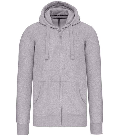 Kariban Kariban Full Zip Hooded Sweatshirt Oxford Grey