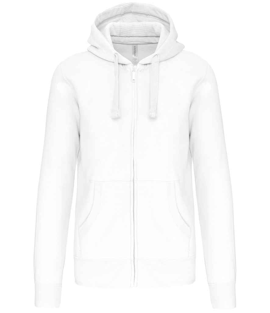 Kariban Kariban Full Zip Hooded Sweatshirt White