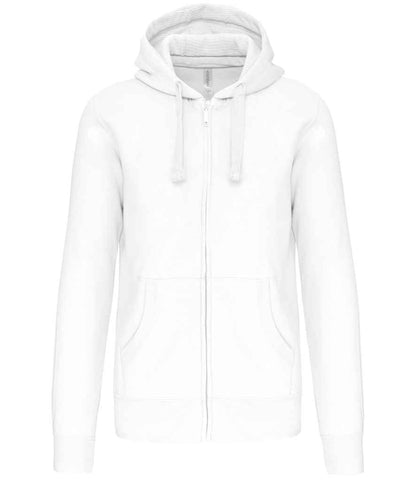 Kariban Kariban Full Zip Hooded Sweatshirt White