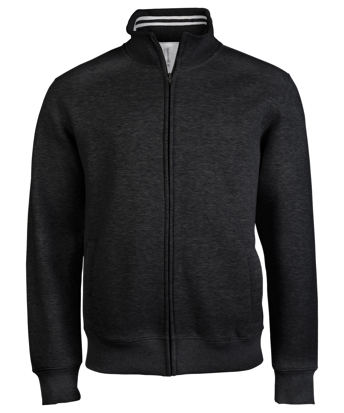 Kariban Men's full zip sweat jacket Black