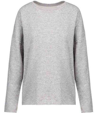 Kariban Ladies Oversized Sweatshirt in Light Grey