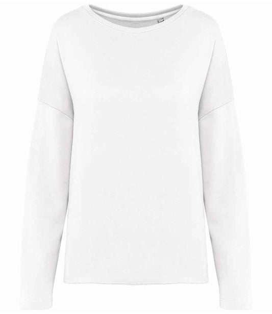 Kariban Ladies Oversized Sweatshirt in Off White