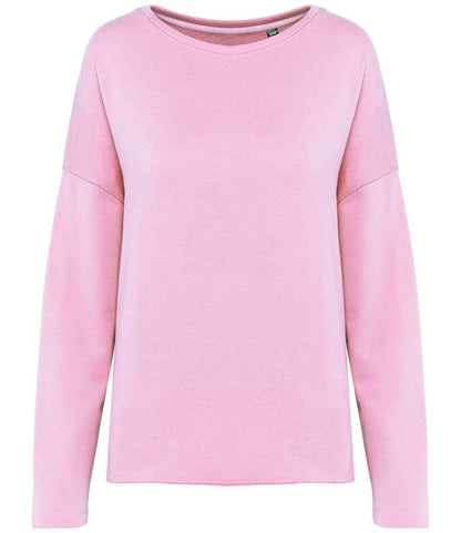 Kariban Ladies Oversized Sweatshirt in Pale Pink