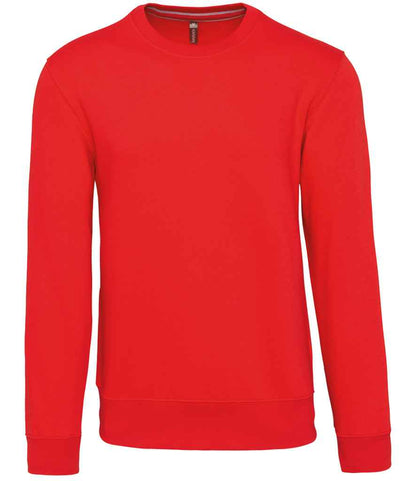 Kariban Kariban Crew Neck Sweatshirt Red