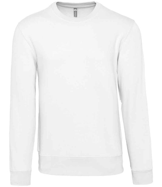 Kariban Crew Neck Sweatshirt in White
