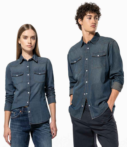 Kariban Long Sleeve Denim Shirt