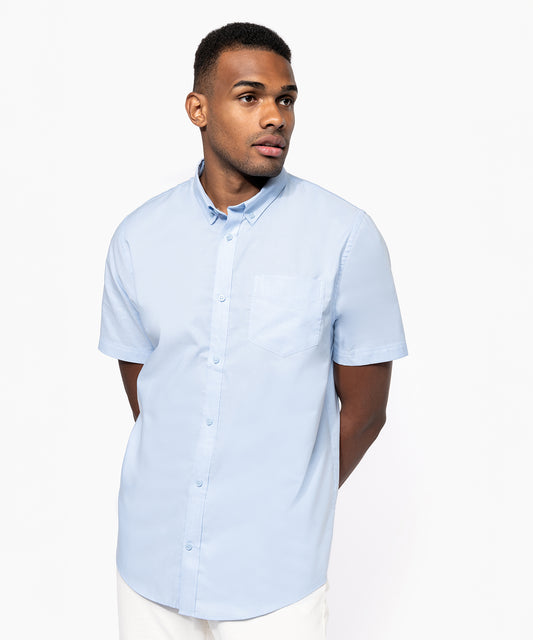 Kariban Men's short-sleeved Oxford shirt Oxford Blue