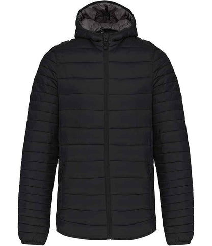 Kariban Kariban Lightweight Hooded Padded Jacket Black