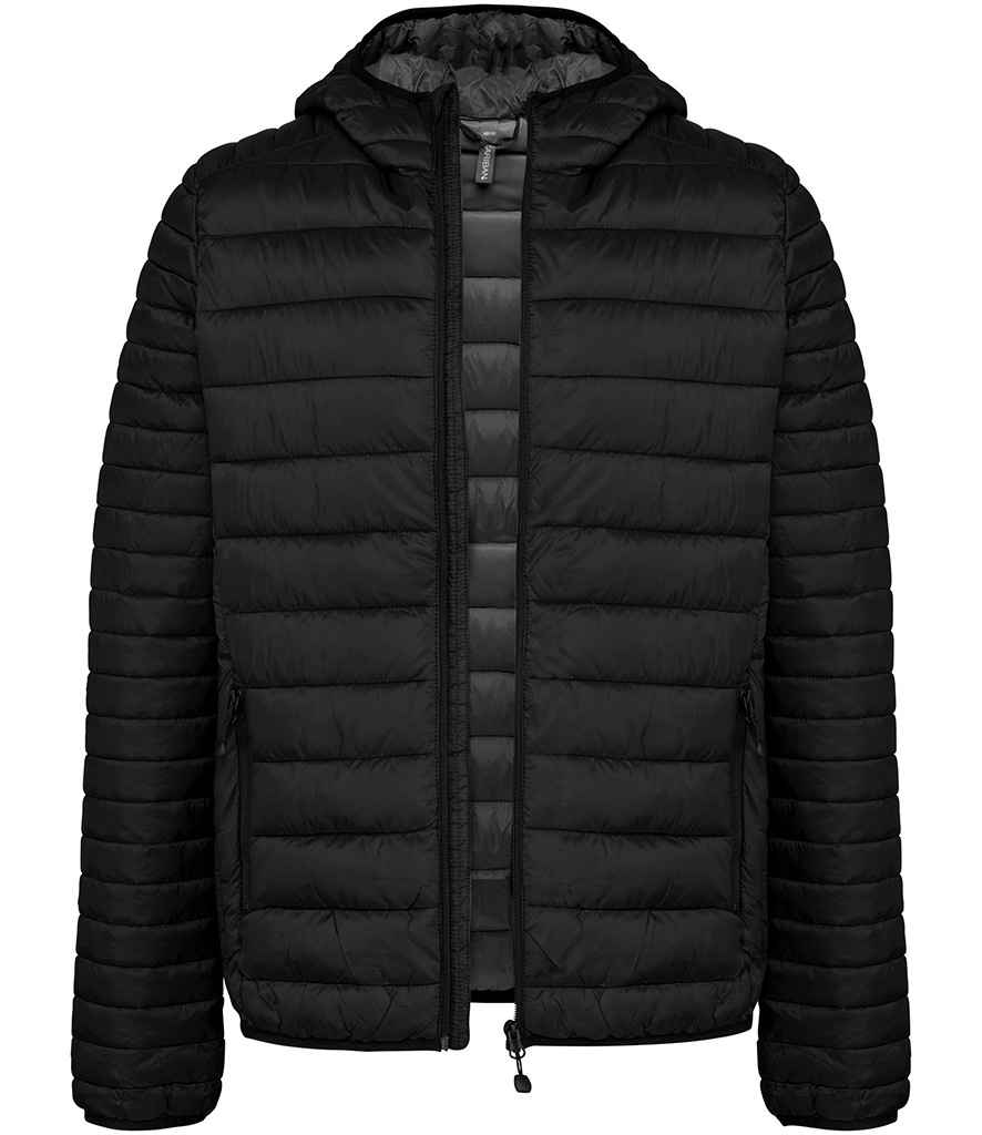 Kariban Lightweight Hooded Padded Jacket in Black