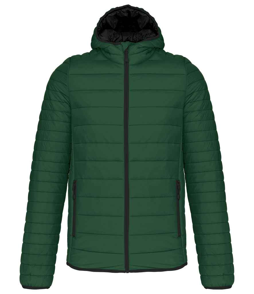 Kariban Kariban Lightweight Hooded Padded Jacket Forest Green