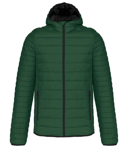 Kariban Kariban Lightweight Hooded Padded Jacket Forest Green