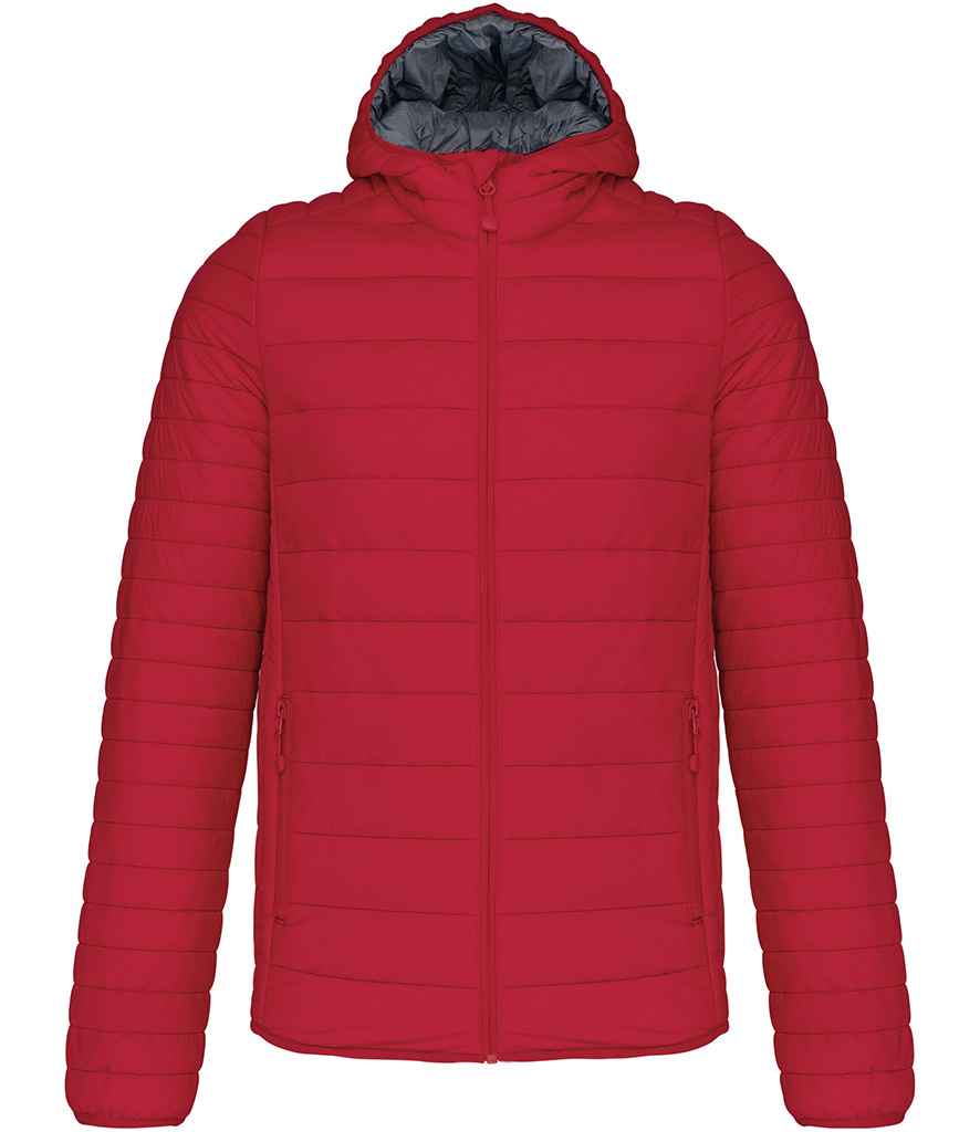 Kariban Kariban Lightweight Hooded Padded Jacket Red