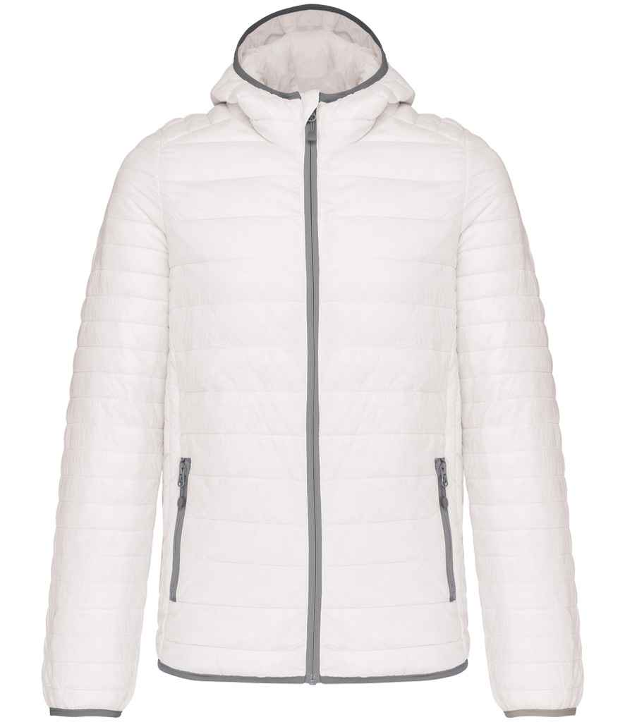 Kariban Kariban Lightweight Hooded Padded Jacket White