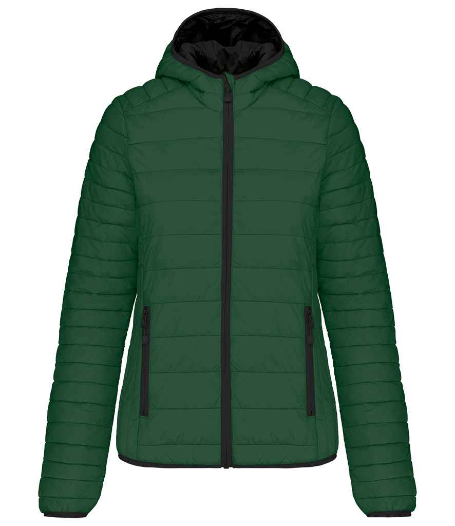 Kariban Kariban Ladies Lightweight Hooded Padded Jacket Forest Green