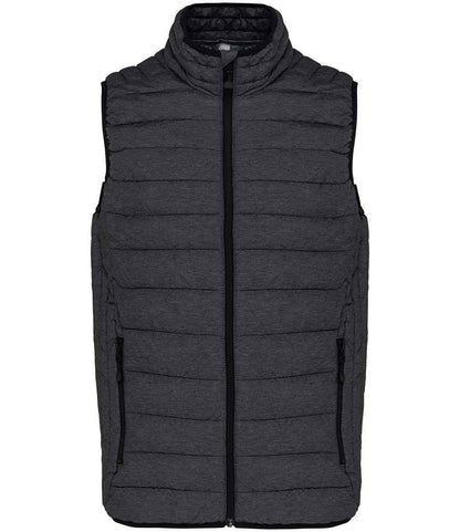 Kariban Kariban Lightweight Padded Bodywarmer Marl Dark Grey