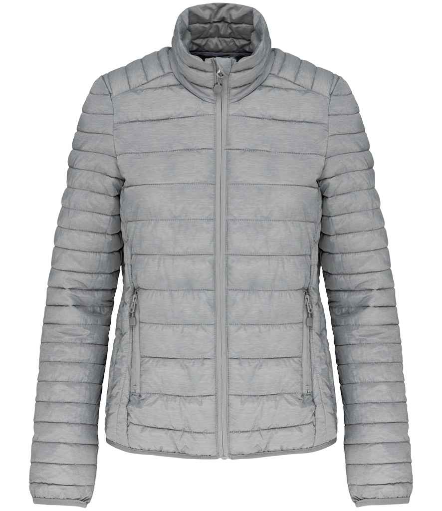Kariban Kariban Ladies Lightweight Padded Jacket Marl Silver