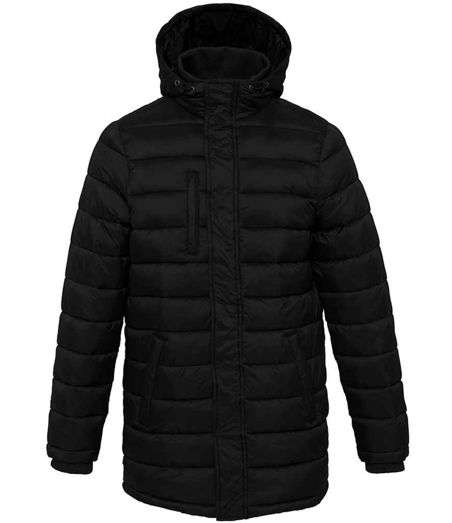 Kariban Kariban Lightweight Long Padded Parka Jacket Black
