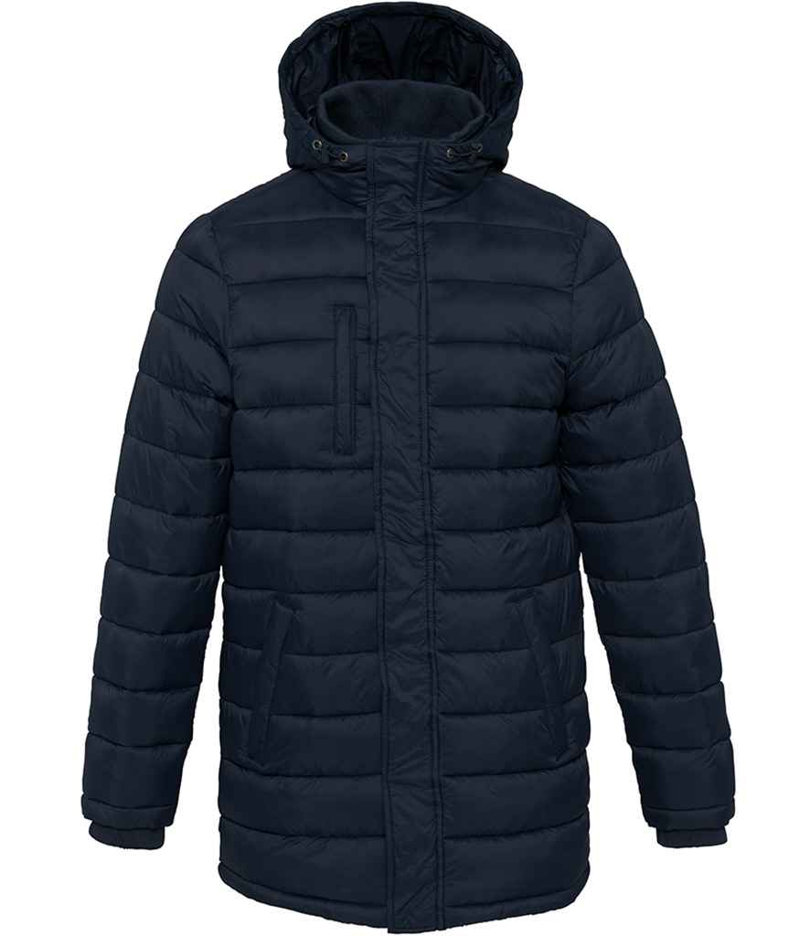 Kariban Kariban Lightweight Long Padded Parka Jacket Navy