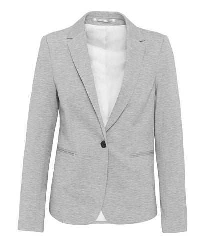 Kariban Kariban Ladies Knitted Blazer Light Grey Heather