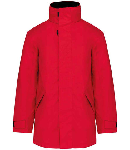 Kariban Kariban Parka Jacket Red/Black
