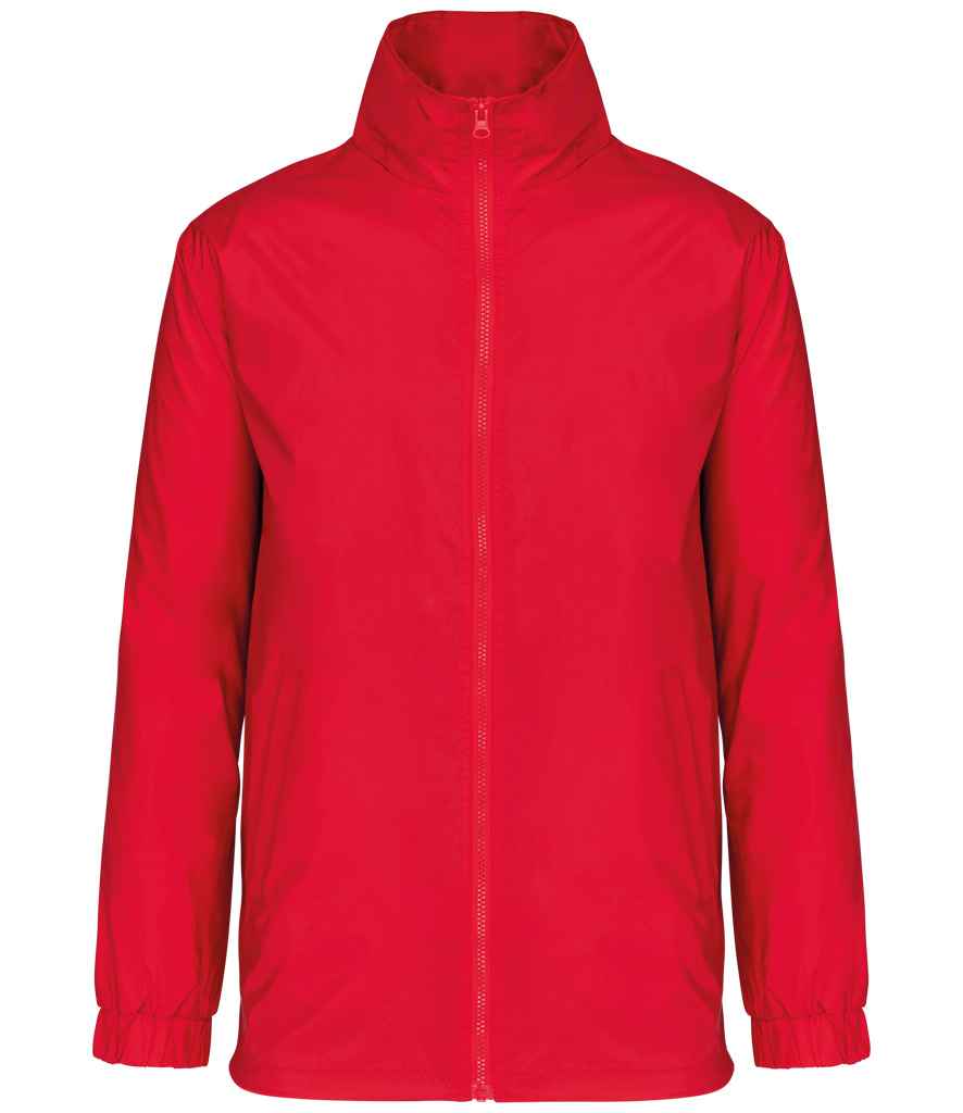 Kariban Kariban Lined Windbreaker Jacket Red