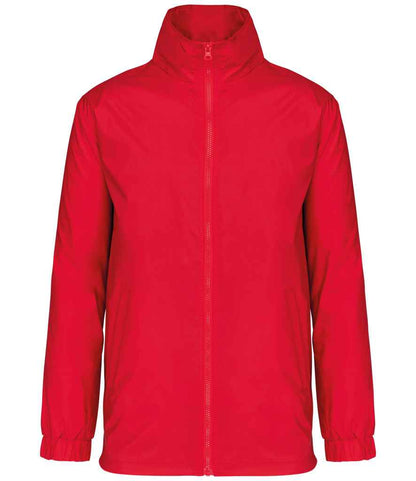 Kariban Kariban Lined Windbreaker Jacket Red