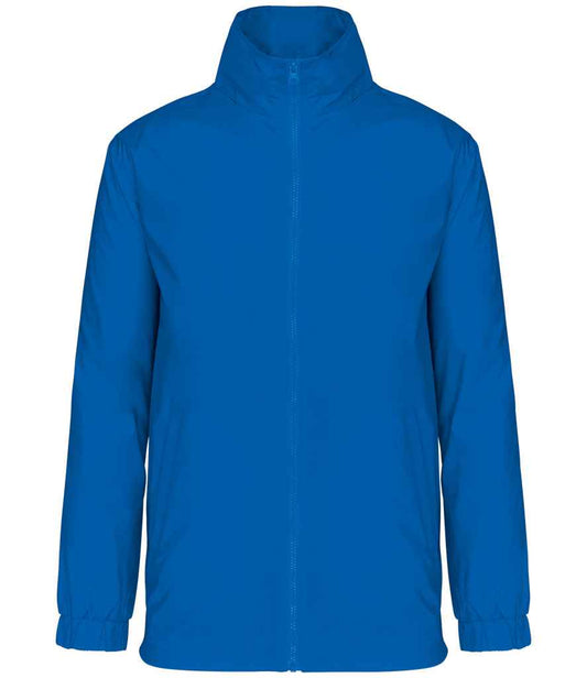 Kariban Lined Windbreaker Jacket in Royal Blue