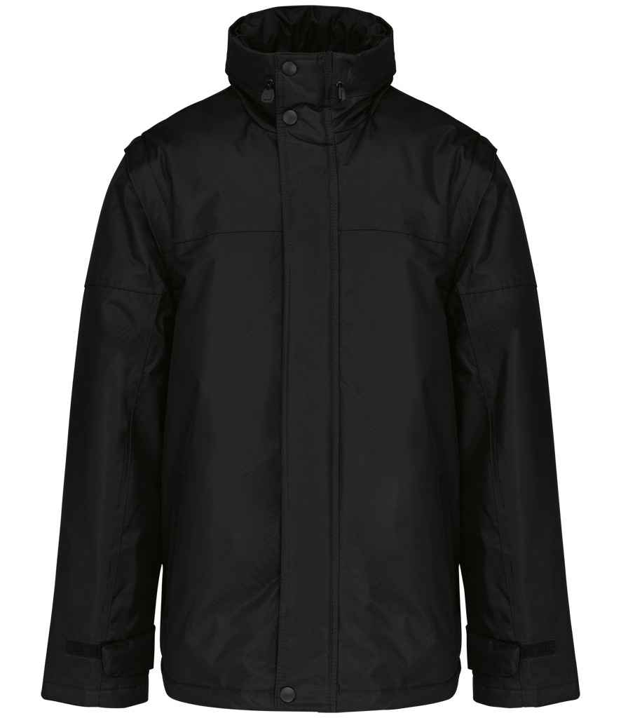 Kariban Kariban Factory Zip Off Sleeve Jacket Black/Black