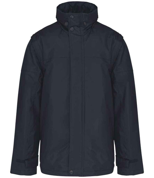 Kariban Factory Zip Off Sleeve Jacket in Navy/Navy