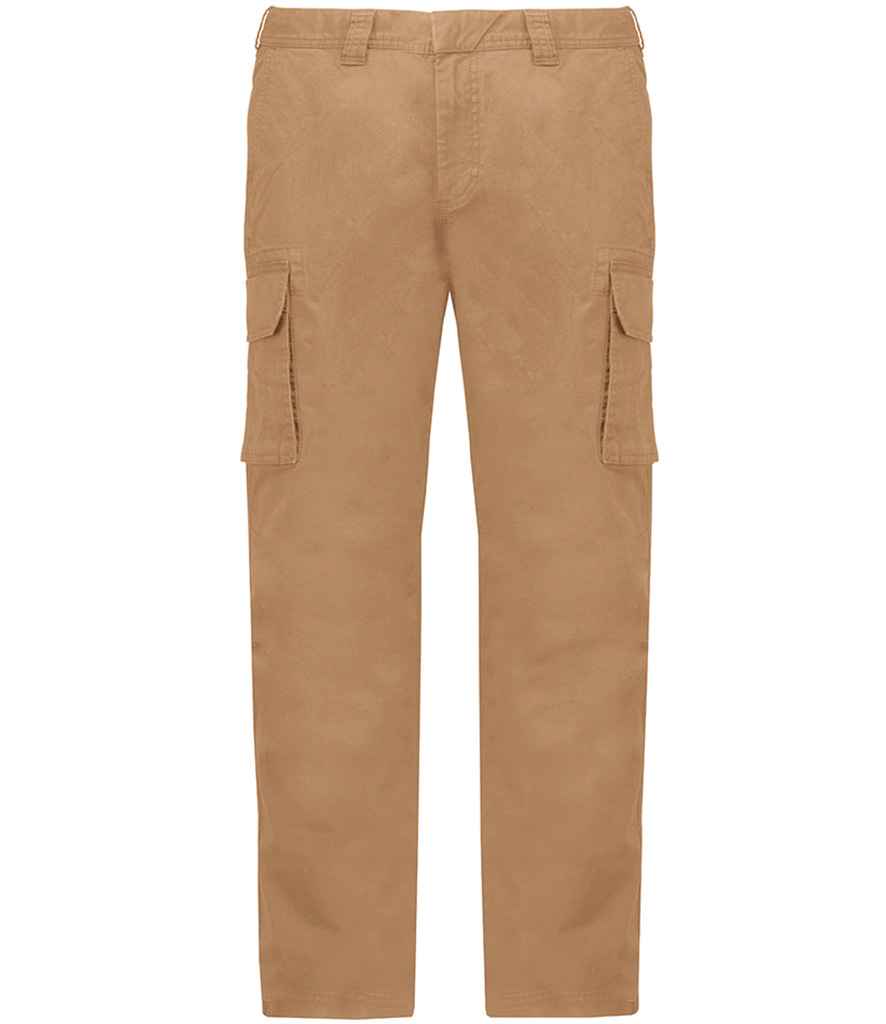 Kariban Multi-Pocket Trousers in Camel