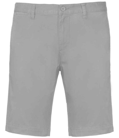 Kariban Chino Bermuda Shorts in Fine Grey