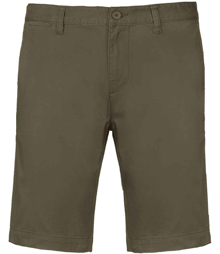 Kariban Chino Bermuda Shorts in Light Khaki