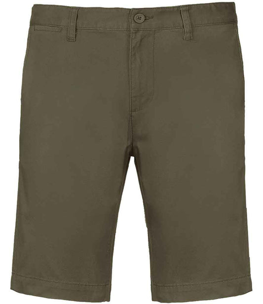 Kariban Chino Bermuda Shorts in Light Khaki