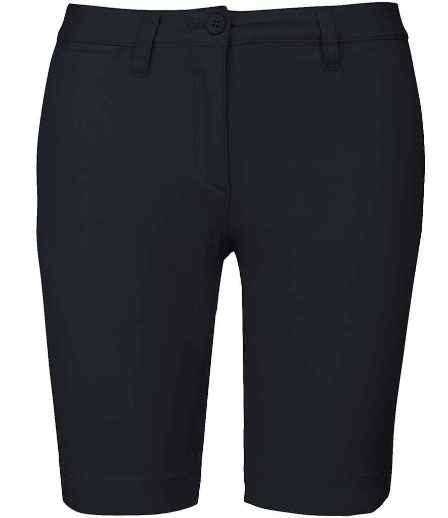 Kariban Ladies Chino Bermuda Shorts in Dark Navy