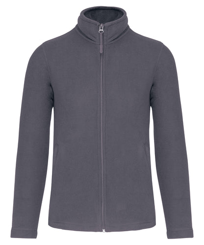 Kariban Zip-through microfleece jacket Black